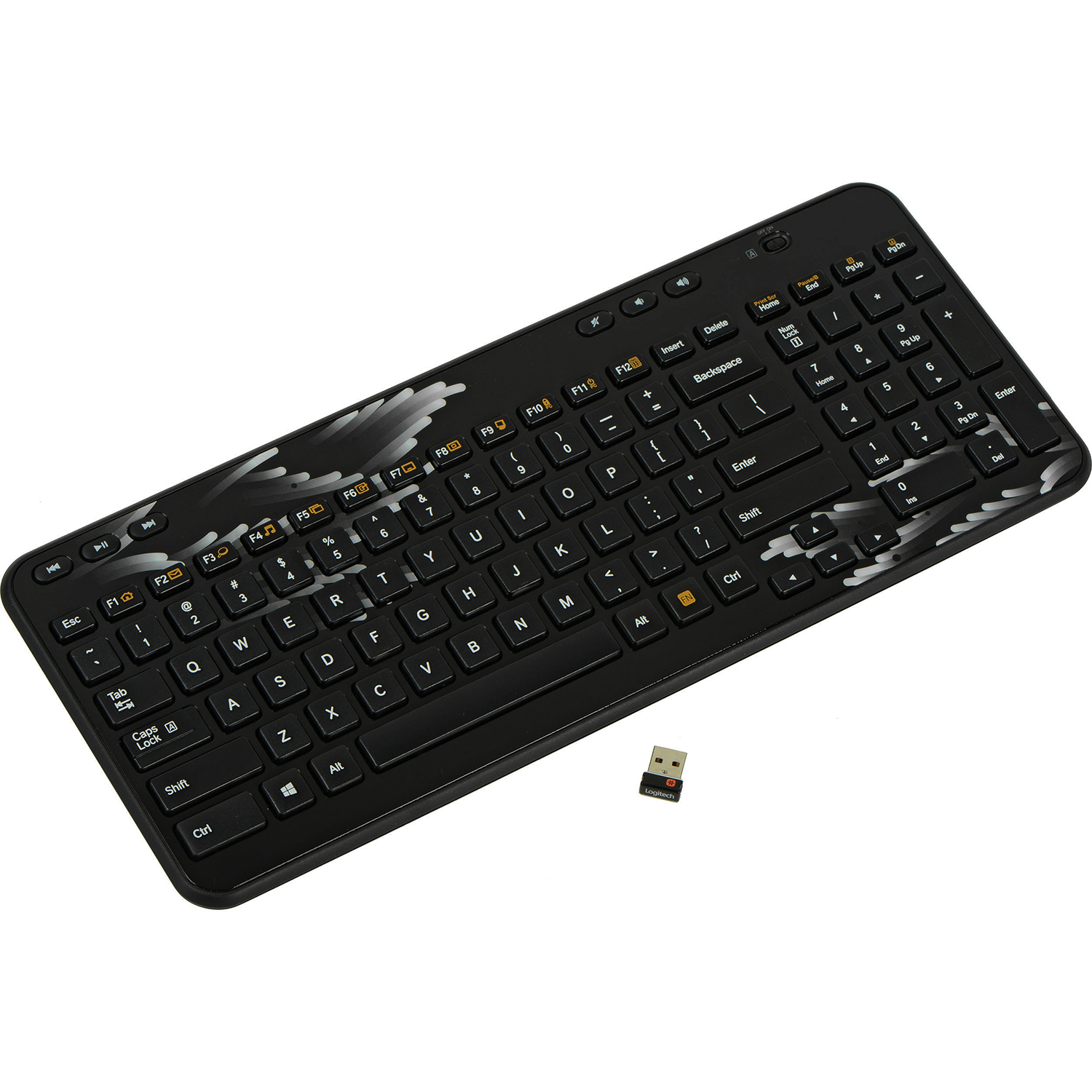 Logitech K360 106Key Compact Wireless Programmable Keyboard with USB Receiver eBay